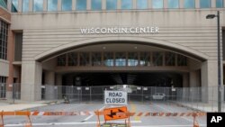 The Wisconsin Center is seen Aug. 5, 2020, in Milwaukee. 