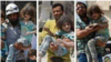 Screen capture from Instagram. Some social media users falsely claim the photomontage depicts staged events in the Gaza Strip. It actually shows a Syrian girl who was rescued in Aleppo, Syria, on August 27, 2016, following an airstrike by government forces. 