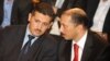 Katibu mkuu wa Chama cha CPR Mohamed Abbou (Kulia), alipokuwa akiongea na Imed Daimi, huko Tunis Agost 24, 2012. Picha na AFP 