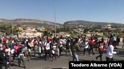 Manifestação contra aumento do preço de combustíveis e dos produtos da cesta básica, Lubango, Angola, 17 Junho 2023