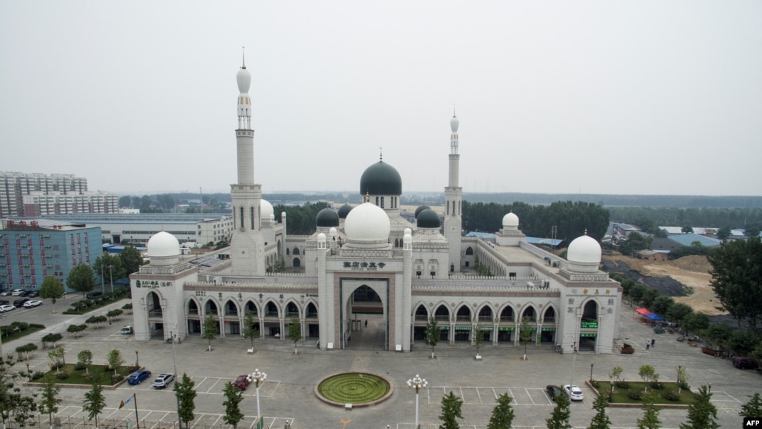FILE - The Doudian Mosque in Fangshan district on the outskirts of Beijing is pictured June 21, 2017, before the Sinicization of the structure began.