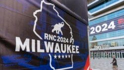 Amerique jamanatigi kɔrɔ Donald Trump ani jamanatigisigi kalata cebo nataa, sera Milwaukee Republiain jamana ka lajɛba la,