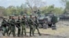 台灣士兵在陸軍台東地區指揮部基地參加軍事訓練。 （2024年1月31日）