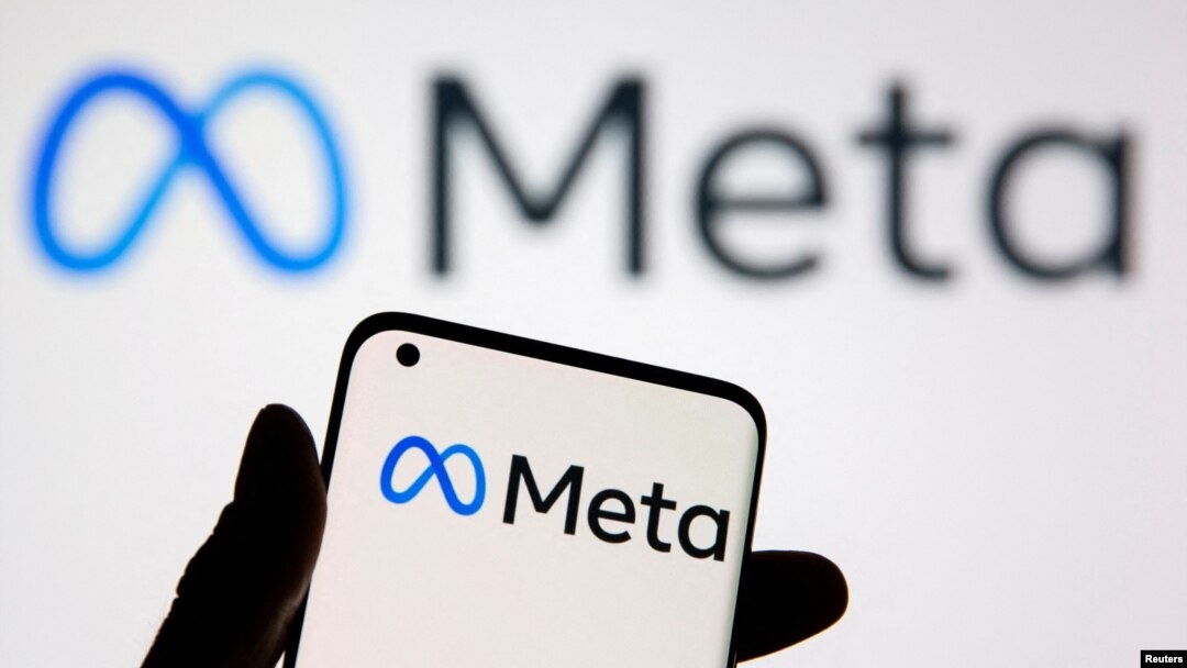 FILE - A smartphone with Meta logo is seen in this illustration taken Oct. 28, 2021. 