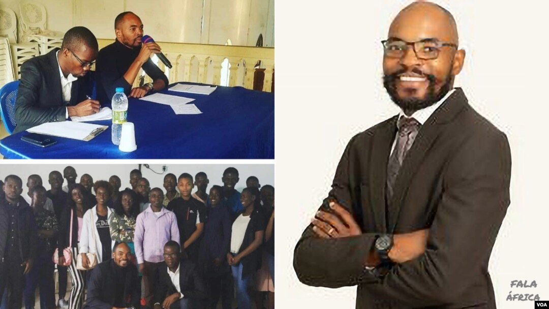 Osvaldo João, membro do Comitê de Referência Juvenil da União Africana, participa do Fala África VOA.