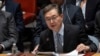 FILE - South Korean U.N. Ambassador Hwang Joon-kook speaks during a Security Council meeting at U.N. headquarters, Jan. 23, 2024. He said June 3, 2024, that the council would hold a public meeting in mid-June on human rights in North Korea.