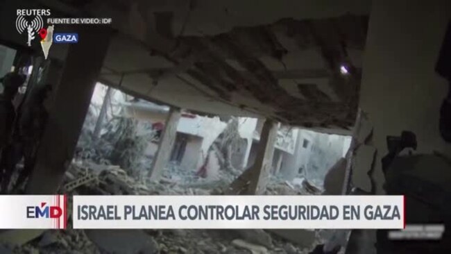 Israel planea controlar seguridad en Gaza cuando acabe la guerra
