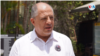 El expresidente de Costa Rica, Luis Guillermo Solís, participó el lunes 29 de mayo en una actividad en conmemoración a las víctimas de las protestas en Nicaragua. Foto VOA/ Donaldo Hernández.