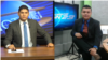 De izquierda a derecha, los periodistas Marcos Medina y Armando Amaya, a quienes el gobierno nicaragüense les prohibió el ingreso al país.