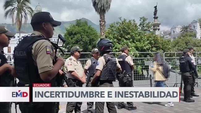 Gobierno de Ecuador declara "objetivos militares" a responsables de actos violentos