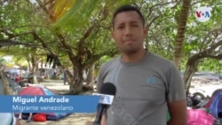 Miguel Andrade, migrante venezolano