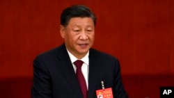 Chinese President Xi Jinping delivers a speech during the opening ceremony of the 20th National Congress of China's ruling Communist Party at the Great Hall of the People in Beijing, China, Oct. 16, 2022. 