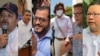Seis de los siete precandidatos detenidos en Nicaragua. [Composición fotográfica de VOA]