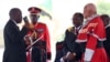 FILE - Tanzanian President-elect John Magufuli takes the oath of office during his inauguration ceremony at the Uhuru Stadium in Dar es Salaam, Nov. 5, 2015. 