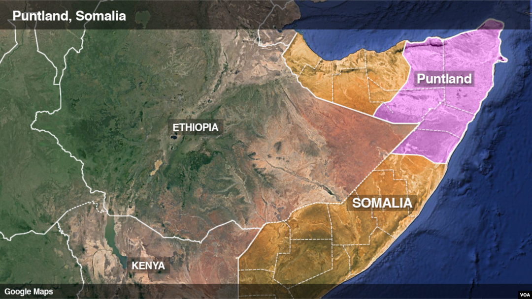 Puntland, Somalia. The region of Bari is the tip of Puntland.