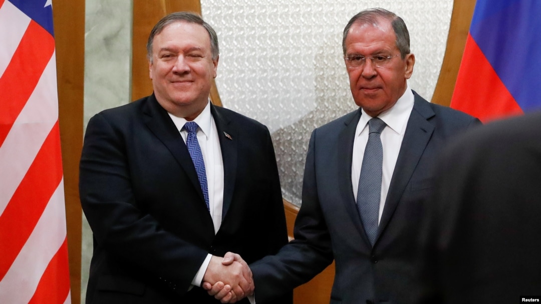 El secretario de Estado, Mike Pompeo, llega a Rusia el martes 14 de mayo de 2019 para reunirse con líderes rusos.