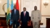 Presidentes do Ruanda, Paul Kagane, de Angola, João Lourenço, e da REC, Felix Tchisekedi ( Foto de Arquivo) 