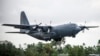 FILE - A RNZAF C-130 Hercules takes off from Nausori Airport, having just delivered aid and cargo in support of the relief effort following Tropical Cyclone Winston in Fiji on Feb. 27, 2016.
