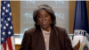 Linda Thomas-Greenfield, Embaixadora dos EUA nas Nações Unidas. 