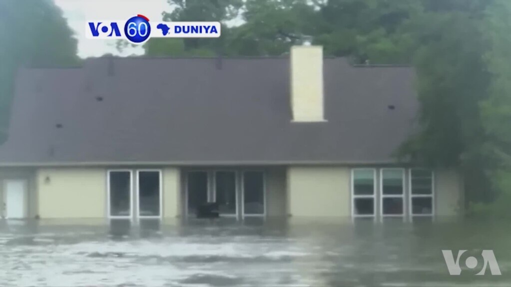 VOA60 DUNIYA: Yawancin Birnin Houston Wanda Ya Kasance Gari Na Hudu Mafi Girma A Amurka Yana Karkashin Ruwa