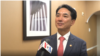 박민식 한국 국가보훈처장이 26일 미국 워싱턴 D.C.에서 VOA와 인터뷰하고 있다.