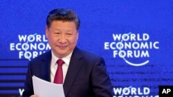 中國國家主席習近平在達沃斯世界經濟論壇年會開幕式上發表主旨演講。