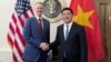 Đại diện thương mại Mỹ Jamieson Greer tiếp Bộ trưởng Công thương Việt Nam Nguyễn Hồng Diên ở hôm 13/3. 