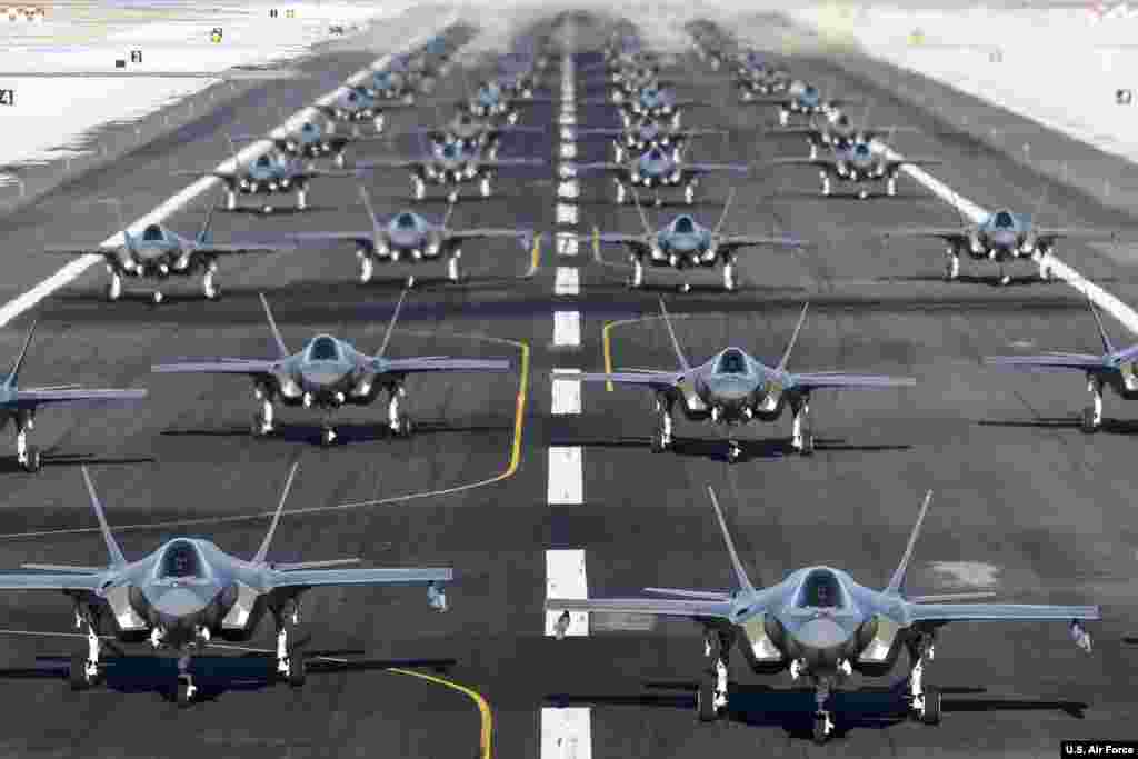The active duty 388th and Reserve 419th Fighter Wings conducted an F-35A Combat Power Exercise at Hill Air Force Base, Utah, Jan. 6, 2020.
