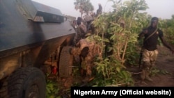 Wasu dakarun Najeriya a cikin dajin Zamfara