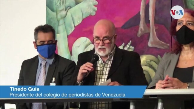 Tinedo Guía, presidente del colegio de periodistas de Venezuela