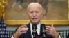 El presidente de EEUU, Biden, habla después de las conversaciones sobre el límite de la deuda con los líderes del Congreso, en Washington.
