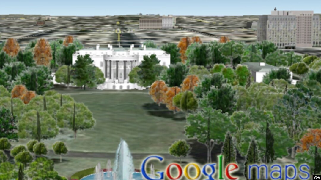Con la nueva vista en 3D puede visitar lugares como la Casa Blanca con vistas espectaculares.