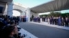 Official attendees of the G7 summit pose for a group photograph in Borgo Egnazia, near Bari in southern Italy, on June 14, 2024.