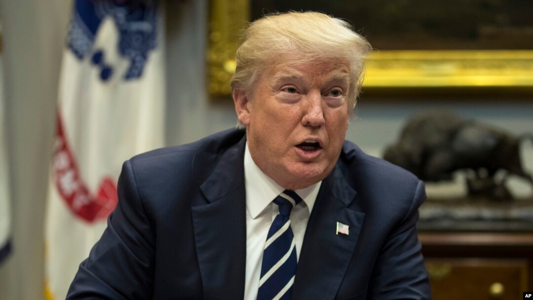President Donald Trump speaks during a prison reform roundtable in the Roosevelt Room of the Washington, Jan. 11, 2018. 