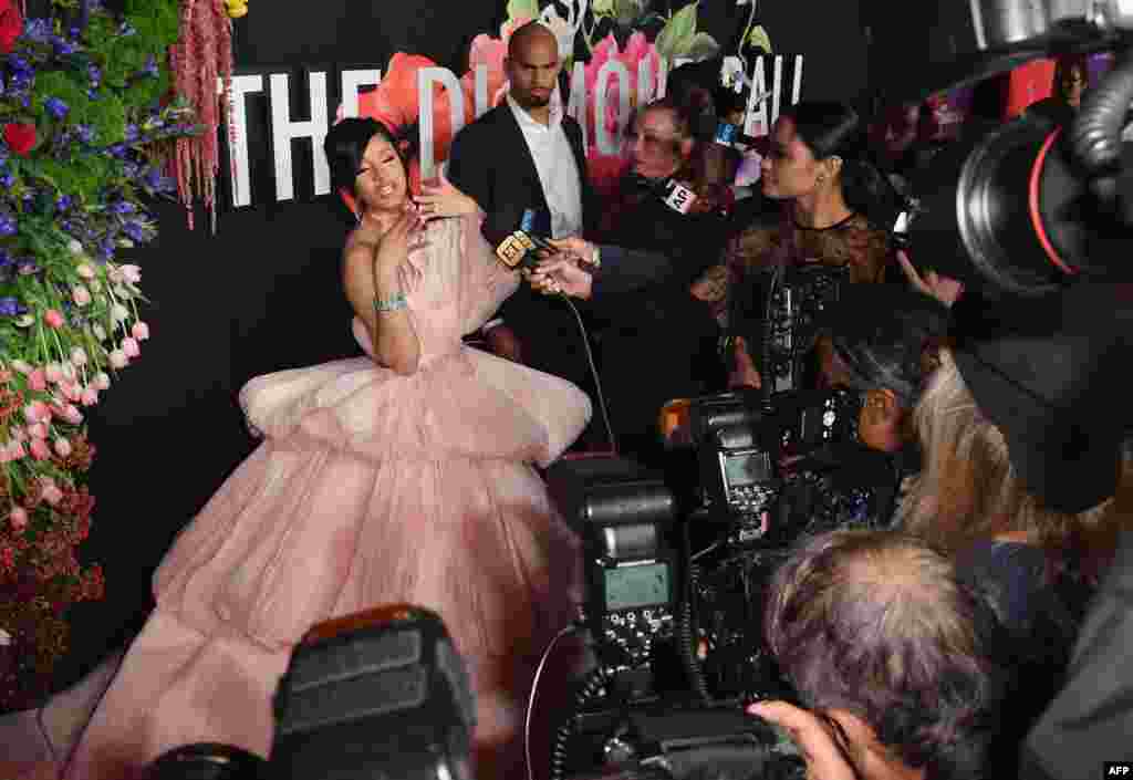 U.S. rapper Cardi B arrives for Rihanna's 5th Annual Diamond Ball Benefitting The Clara Lionel Foundation at Cipriani Wall Street in New York City, Sept. 12, 2019.