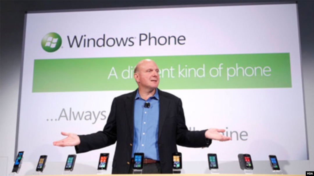 El presidente de Microsoft, Steve Ballmer, anunció 9 terminales distintos para la campaña inicial del nuevo Windows Phone 7.