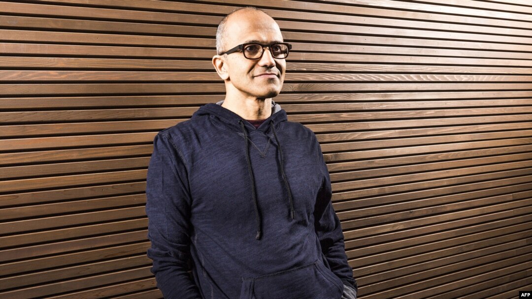 A handout image provided by Microsoft on Feb. 4, 2014 shows the new CEO Satya Nadella. 