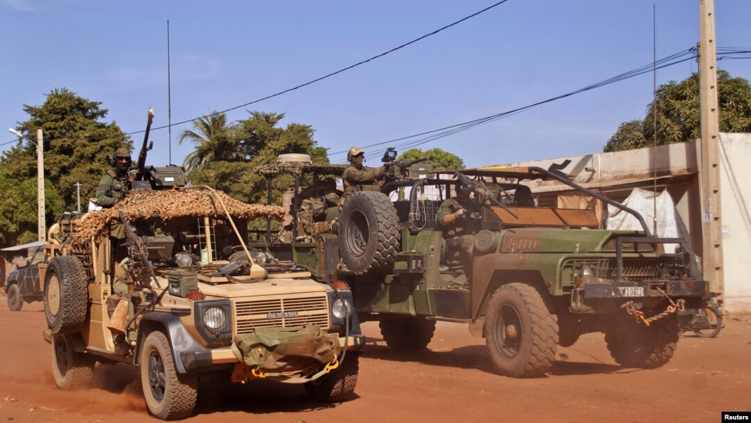 Comandos franceses em Markala, a cerca de 275 kms da capital maliana, Bamako.