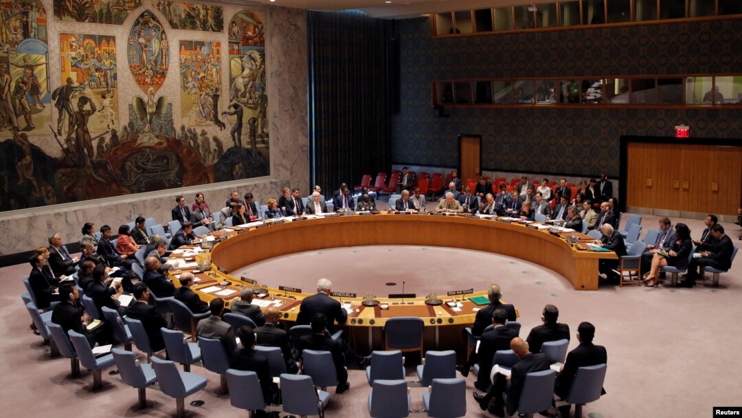 FILE - The United Nations Security Council holds a high-level meeting on Syria at the United Nations in Manhattan, New York,, Sept. 25, 2016. 