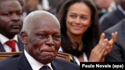 José Eduardo dos Santos e a filha Isabel dos Santos