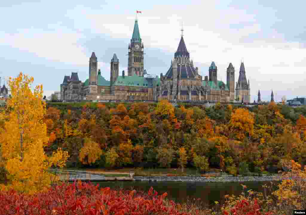 Parliament Hill is seen the morning after the federal election in Ottawa, Ontario, Canada.