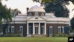 Căn nhà trước đây của Tổng thống Thomas Jefferson, vị Tổng thống thứ 3 của Hoa Kỳ, ở Monticello