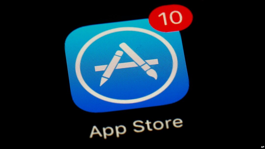 FILE - Apple's App Store app is seen in Baltimore, MD., March 19, 2018.