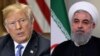 El presidente de EE.UU., Donald Trump, (izquierda) dice que es incorrecto que se reuniría con el presidente iraní, Hassan Rouhani, al margen de la Asamblea General de la ONU.