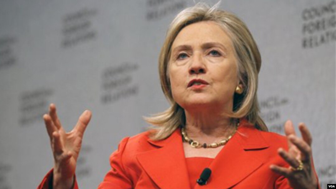 "Estados Unidos continuará defendiendo los derechos humanos dondequiera que haya desigualdad", dijo la secretaria Clinton.