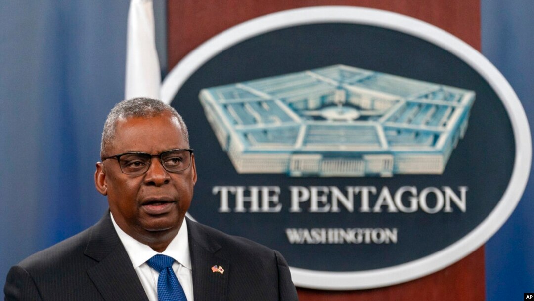 El secretario de Defensa de Estados Unidos, Lloyd Austin, durante una conferencia de prensa en el Pentágono el 3 de noviembre de 2022.