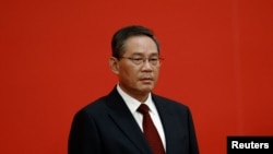 中國新二號人物、中共中央政治局常委李強。 （路透社照片）