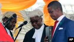 Shugaba Edgar Lungu, a dama yayin da ake rantsar dashi