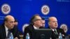 El exministro de Relaciones Exteriores de Uruguay Luis Almagro habla después de ser elegido secretario general de la OEA, en la sede del organismo en Washington, el 18 de marzo de 2015.