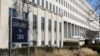 FILE - The State Department is pictured in Washington. Dissent has surfaced within the department over the U.S. policy of supporting Israel in its war against Hamas militants. 